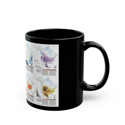 North America - Natural Hazards (1998) (Map) Black Coffee Mug - Go Mug Yourself