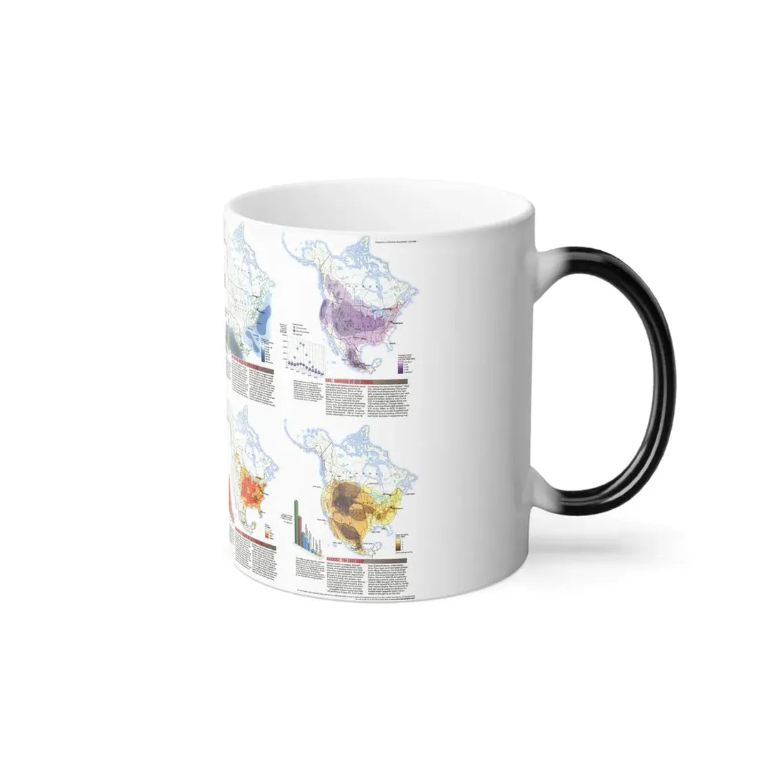 North America - Natural Hazards (1998) (Map) Color Changing Mug 11oz - Go Mug Yourself
