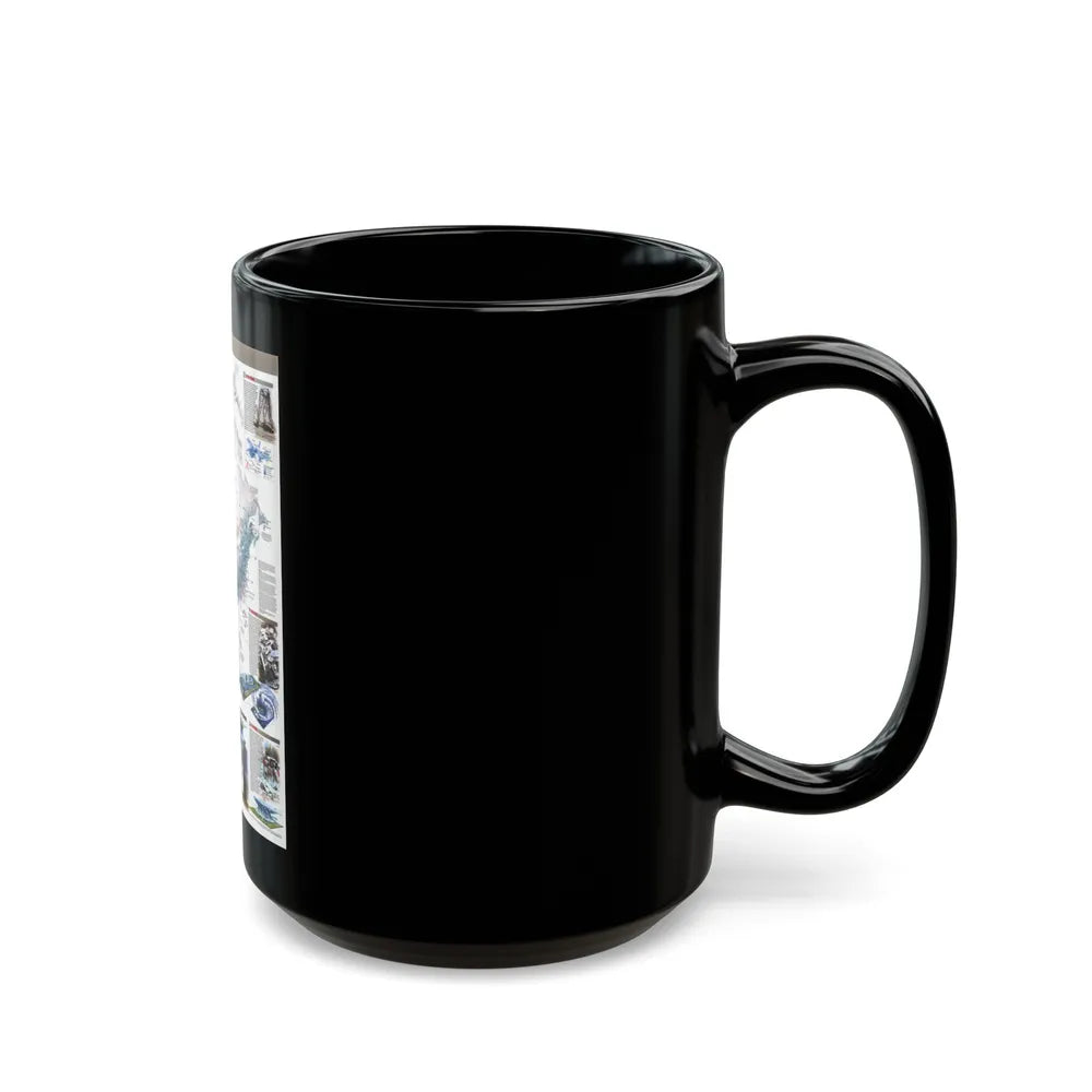 North America - Nature in Full Force (1998) (Map) Black Coffee Mug-Go Mug Yourself