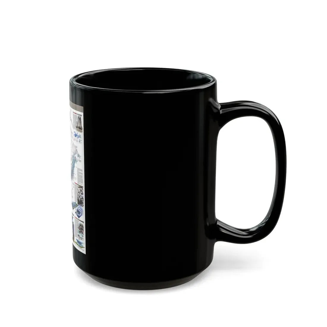 North America - Nature in Full Force (1998) (Map) Black Coffee Mug - Go Mug Yourself