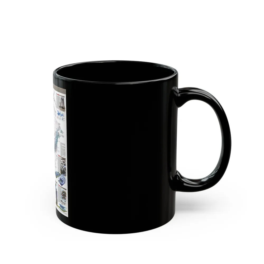 North America - Nature in Full Force (1998) (Map) Black Coffee Mug-Go Mug Yourself