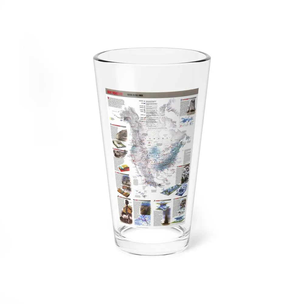 North America - Nature in Full Force (1998) (Map) Pint Glass 16oz-16oz-Go Mug Yourself