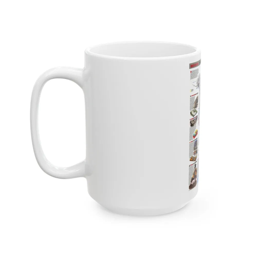 North America - Nature in Full Force (1998) (Map) White Coffee Mug-Go Mug Yourself