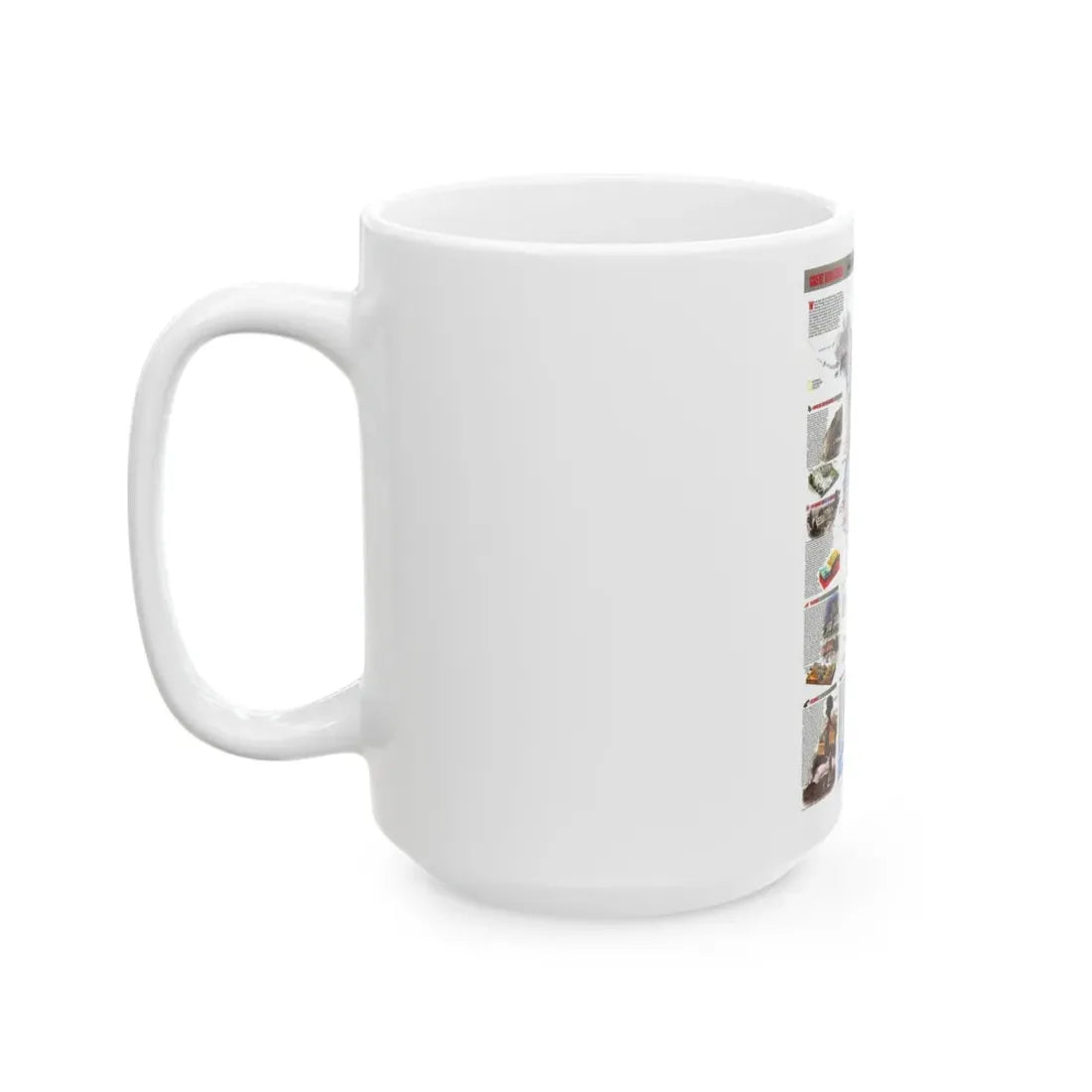 North America - Nature in Full Force (1998) (Map) White Coffee Mug - Go Mug Yourself