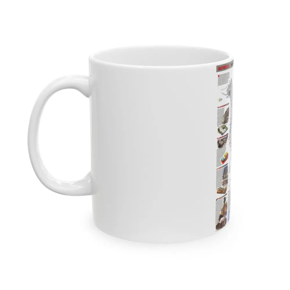 North America - Nature in Full Force (1998) (Map) White Coffee Mug-Go Mug Yourself