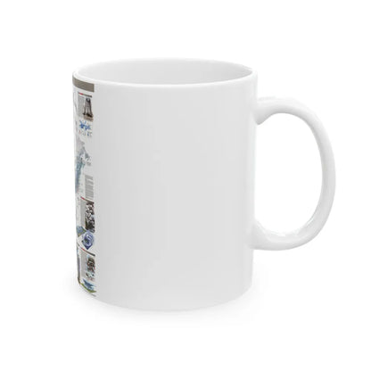 North America - Nature in Full Force (1998) (Map) White Coffee Mug-Go Mug Yourself