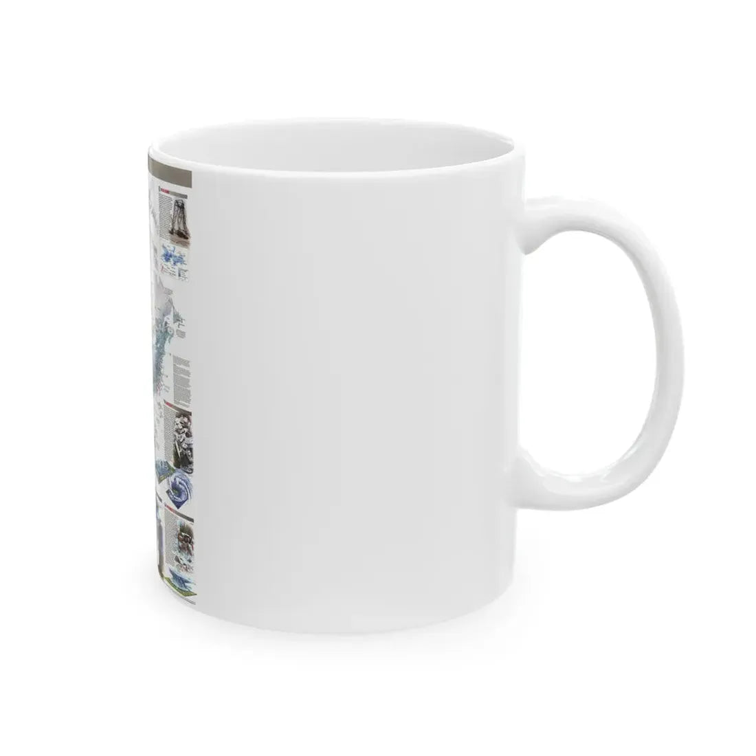North America - Nature in Full Force (1998) (Map) White Coffee Mug - Go Mug Yourself