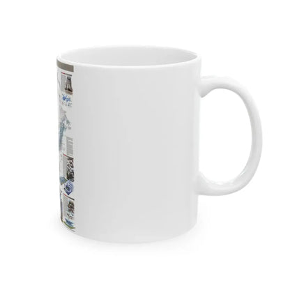 North America - Nature in Full Force (1998) (Map) White Coffee Mug - Go Mug Yourself