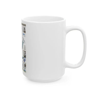North America - Nature in Full Force (1998) (Map) White Coffee Mug - Go Mug Yourself