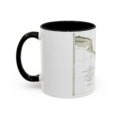 North America - Part of the Coast (1898) (Map) Accent Coffee Mug - Go Mug Yourself