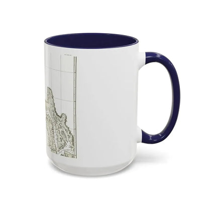 North America - Part of the Coast (1898) (Map) Accent Coffee Mug - Go Mug Yourself