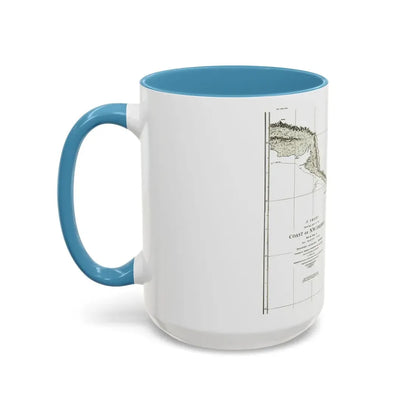 North America - Part of the Coast (1898) (Map) Accent Coffee Mug - Go Mug Yourself