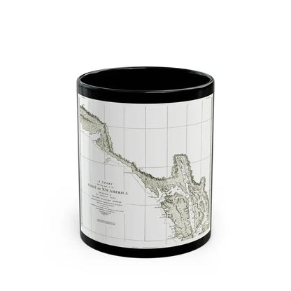 North America - Part of the Coast (1898) (Map) Black Coffee Mug 11oz - Go Mug Yourself