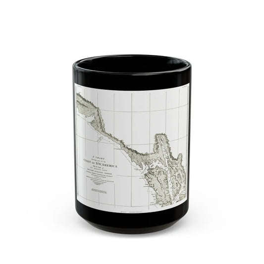 North America - Part of the Coast (1898) (Map) Black Coffee Mug-15oz-Go Mug Yourself