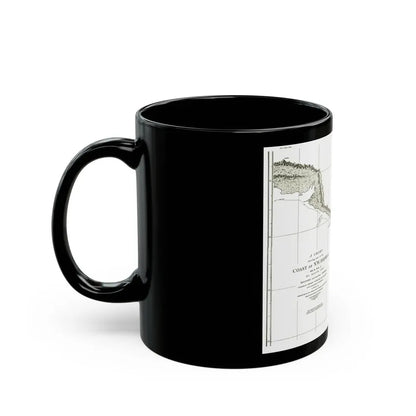 North America - Part of the Coast (1898) (Map) Black Coffee Mug - Go Mug Yourself