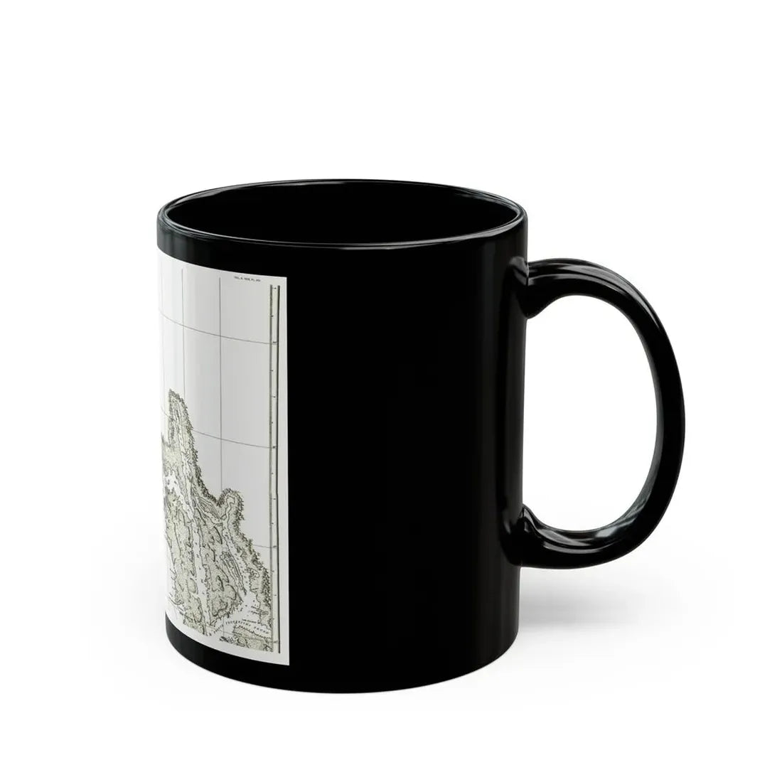 North America - Part of the Coast (1898) (Map) Black Coffee Mug - Go Mug Yourself