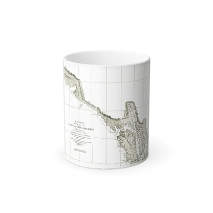 North America - Part of the Coast (1898) (Map) Color Changing Mug 11oz-Go Mug Yourself