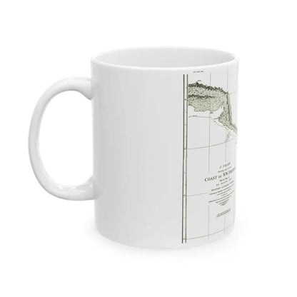 North America - Part of the Coast (1898) (Map) White Coffee Mug - Go Mug Yourself