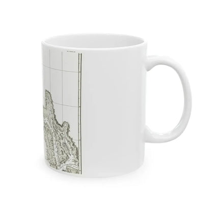 North America - Part of the Coast (1898) (Map) White Coffee Mug - Go Mug Yourself