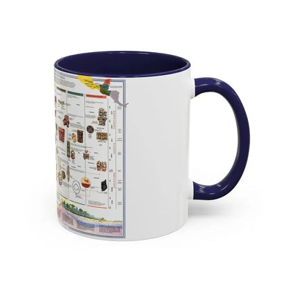 North America - The Ancient Maya World (1990) (Map) Accent Coffee Mug - Go Mug Yourself