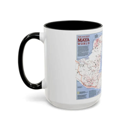 North America - The Ancient Maya World (1990) (Map) Accent Coffee Mug - Go Mug Yourself