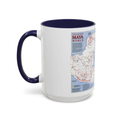 North America - The Ancient Maya World (1990) (Map) Accent Coffee Mug - Go Mug Yourself