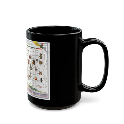 North America - The Ancient Maya World (1990) (Map) Black Coffee Mug-Go Mug Yourself