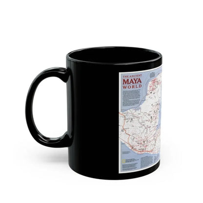 North America - The Ancient Maya World (1990) (Map) Black Coffee Mug - Go Mug Yourself