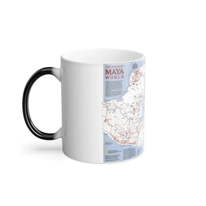 North America - The Ancient Maya World (1990) (Map) Color Changing Mug 11oz - Go Mug Yourself