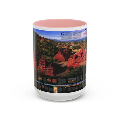 North America - The Mesoamericans (1997) (Map) Accent Coffee Mug 15oz Pink - Go Mug Yourself