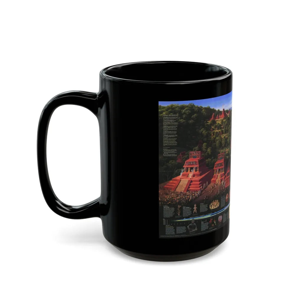 North America - The Mesoamericans (1997) (Map) Black Coffee Mug-Go Mug Yourself