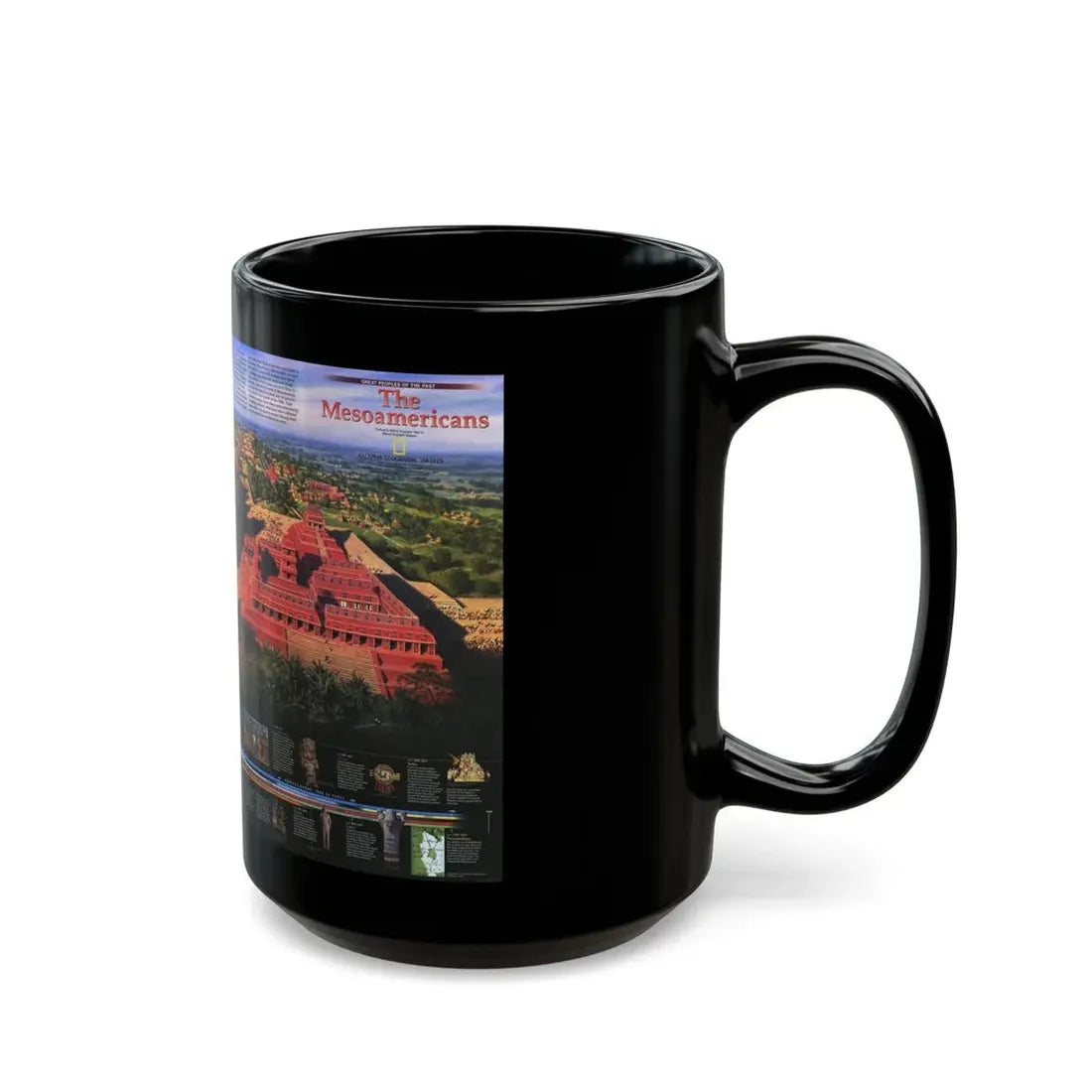North America - The Mesoamericans (1997) (Map) Black Coffee Mug - Go Mug Yourself