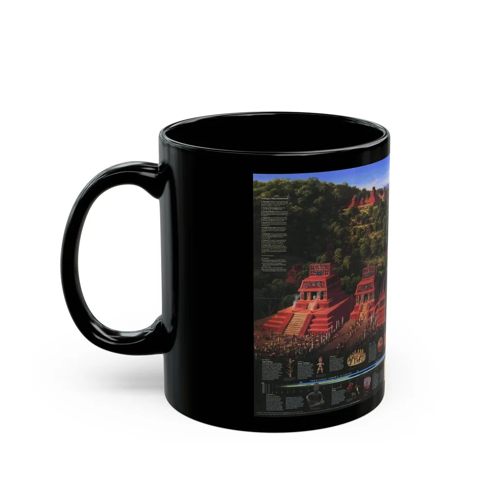 North America - The Mesoamericans (1997) (Map) Black Coffee Mug-Go Mug Yourself