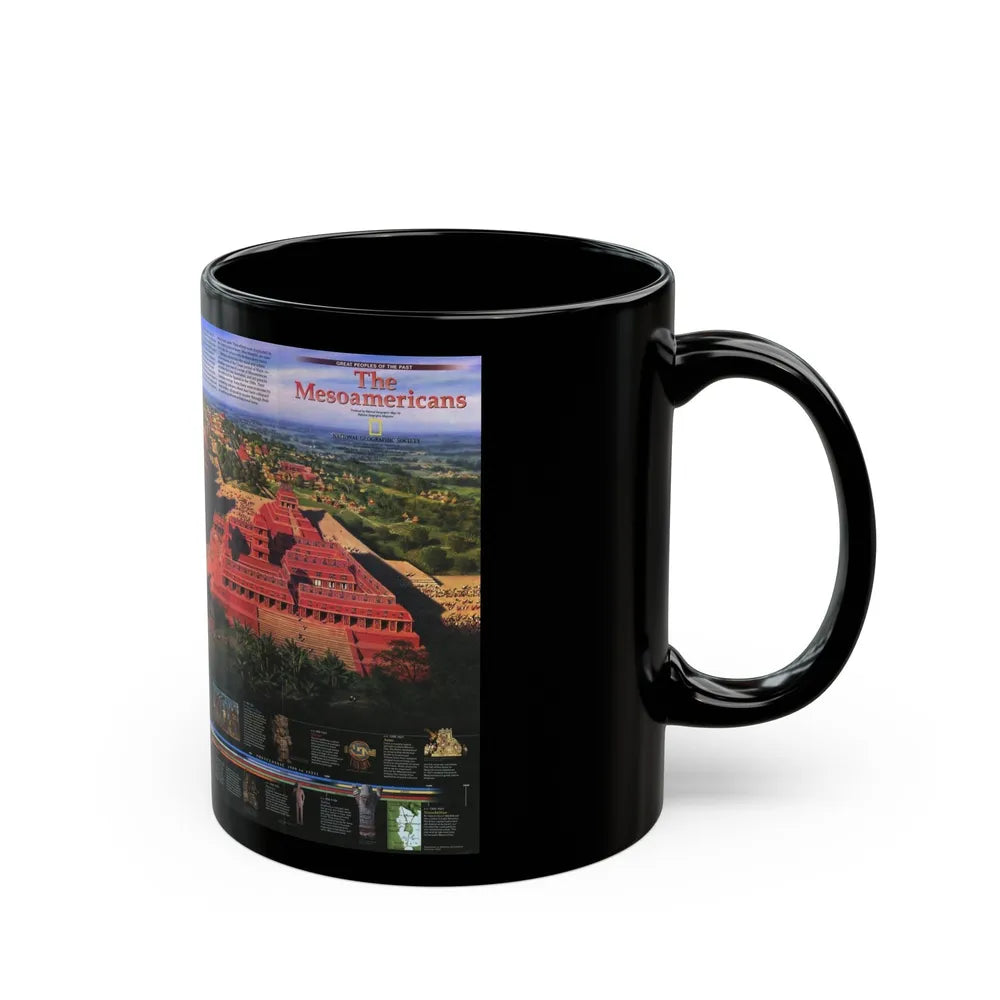 North America - The Mesoamericans (1997) (Map) Black Coffee Mug-Go Mug Yourself