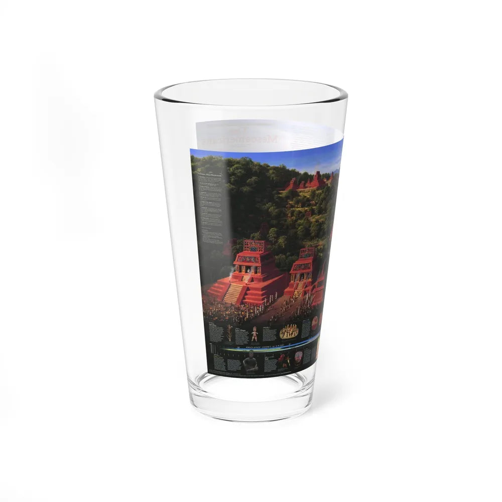 North America - The Mesoamericans (1997) (Map) Pint Glass 16oz-Go Mug Yourself