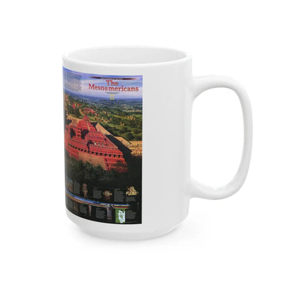 North America - The Mesoamericans (1997) (Map) White Coffee Mug-Go Mug Yourself