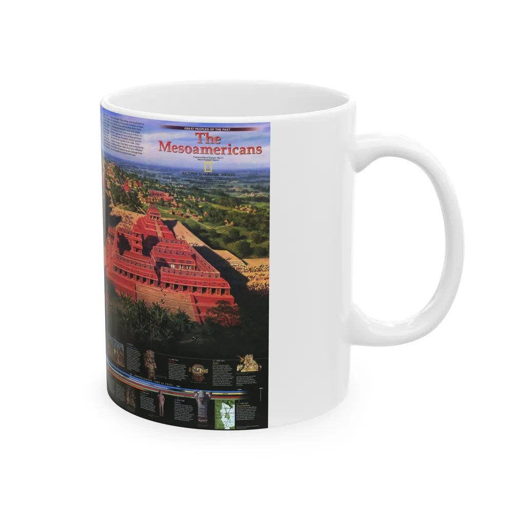 North America - The Mesoamericans (1997) (Map) White Coffee Mug-Go Mug Yourself