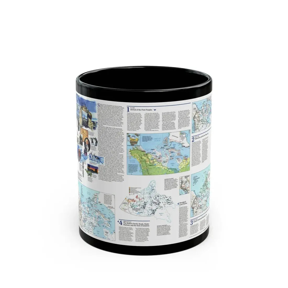 North America - The North (1997) (Map) Black Coffee Mug 11oz - Go Mug Yourself