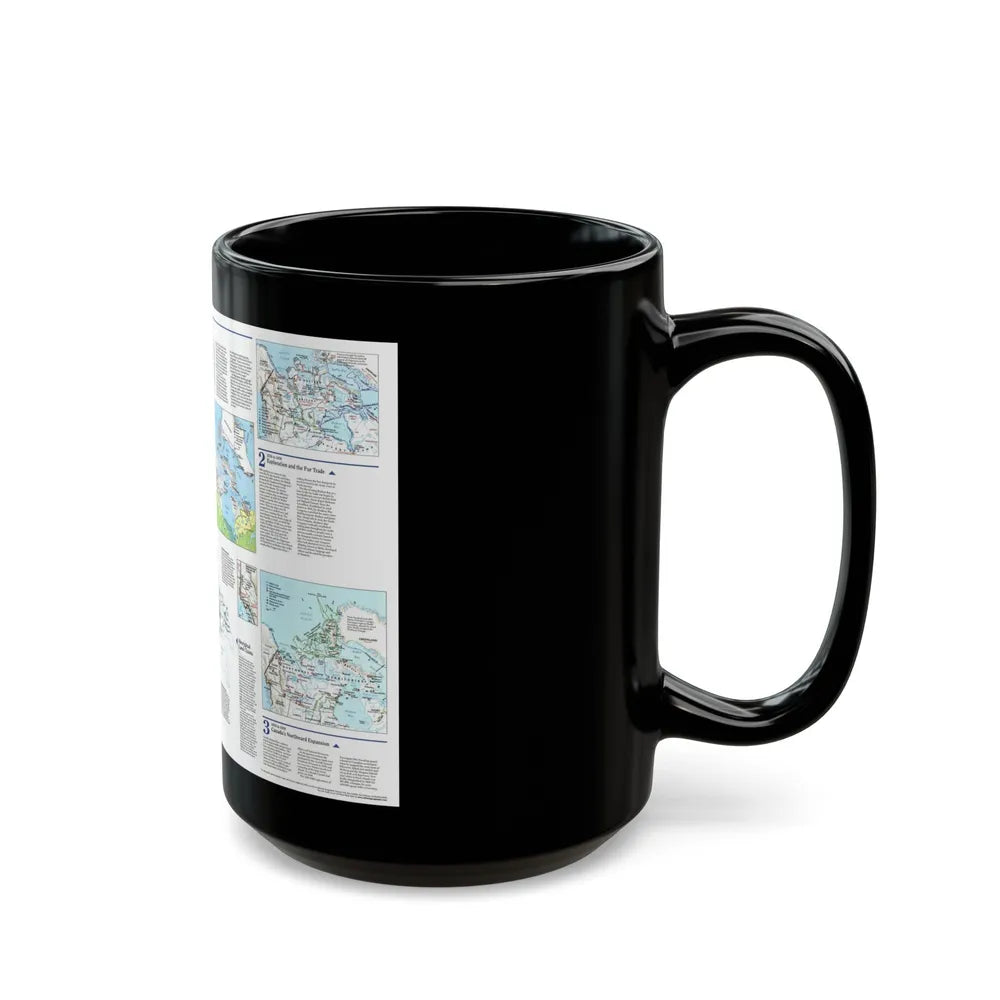 North America - The North (1997) (Map) Black Coffee Mug-Go Mug Yourself