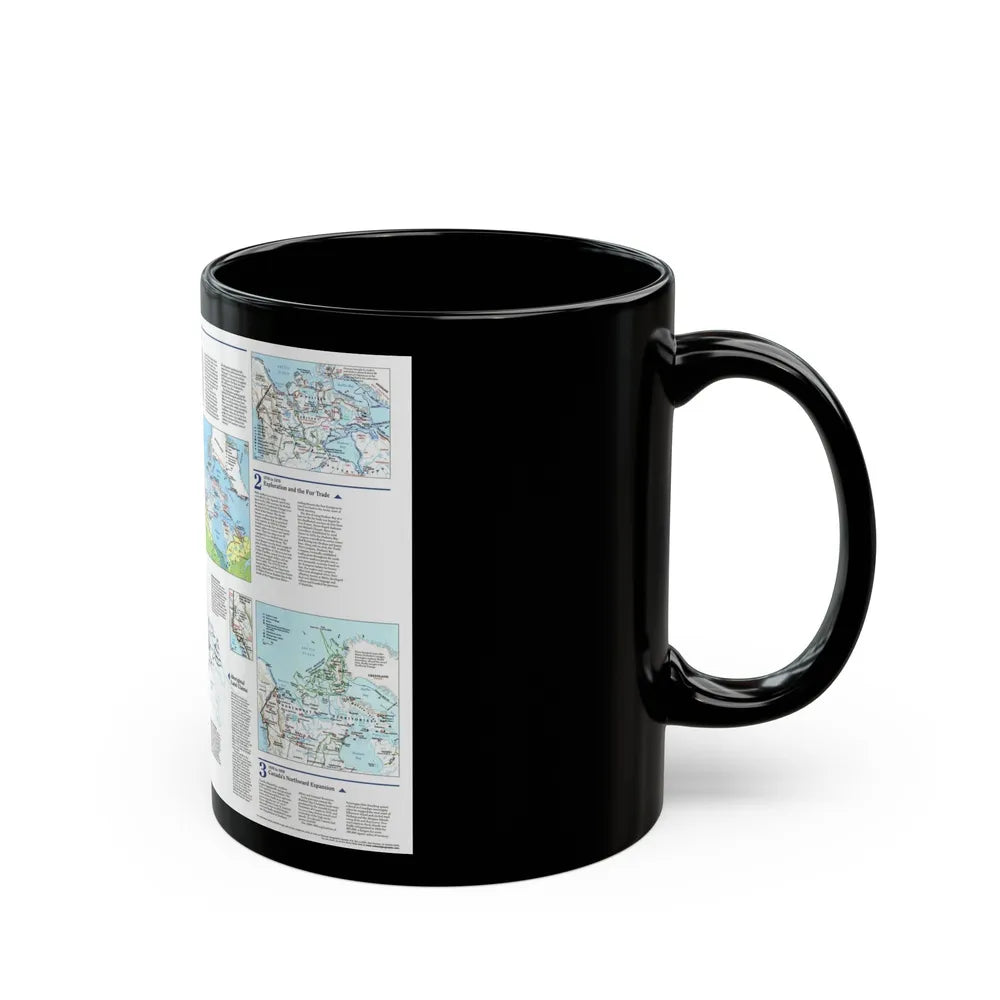 North America - The North (1997) (Map) Black Coffee Mug-Go Mug Yourself