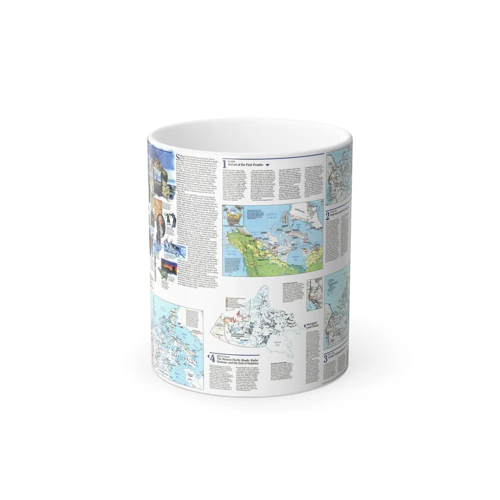 North America - The North (1997) (Map) Color Changing Mug 11oz-11oz-Go Mug Yourself