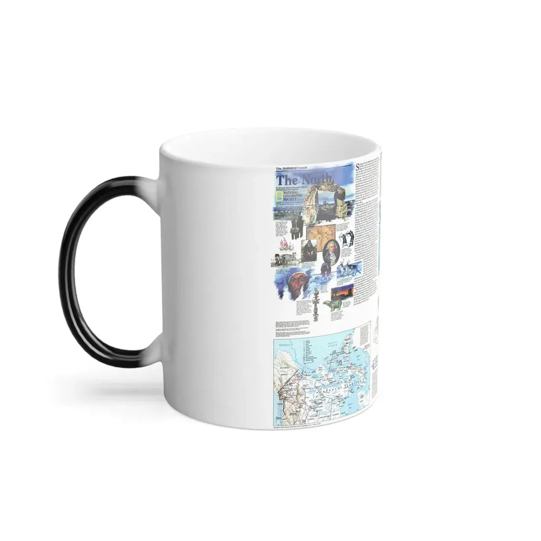 North America - The North (1997) (Map) Color Changing Mug 11oz - Go Mug Yourself
