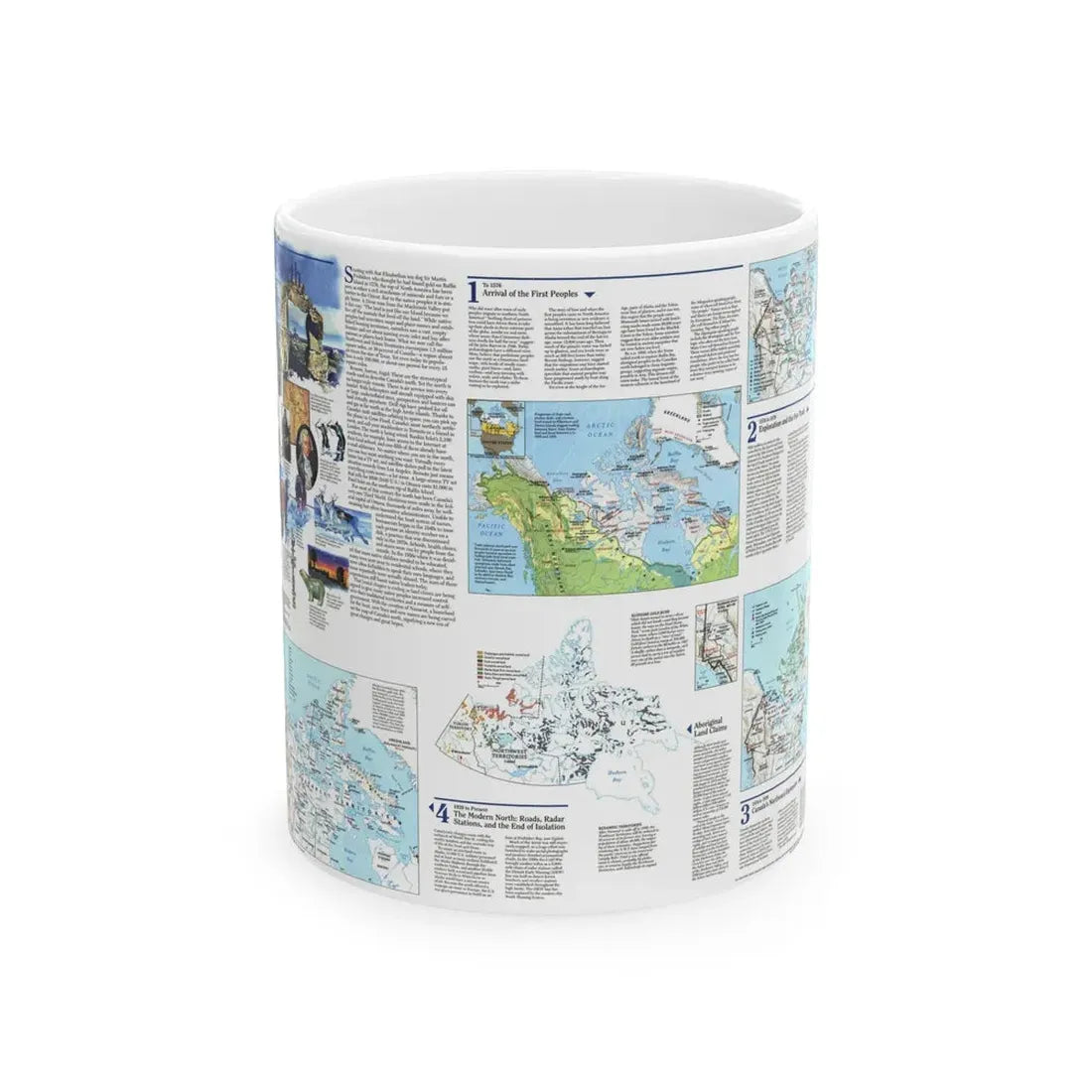 North America - The North (1997) (Map) White Coffee Mug 11oz - Go Mug Yourself