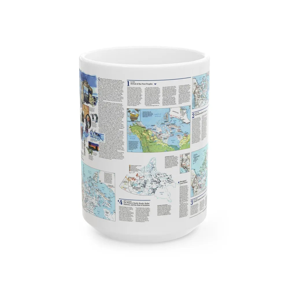 North America - The North (1997) (Map) White Coffee Mug-15oz-Go Mug Yourself