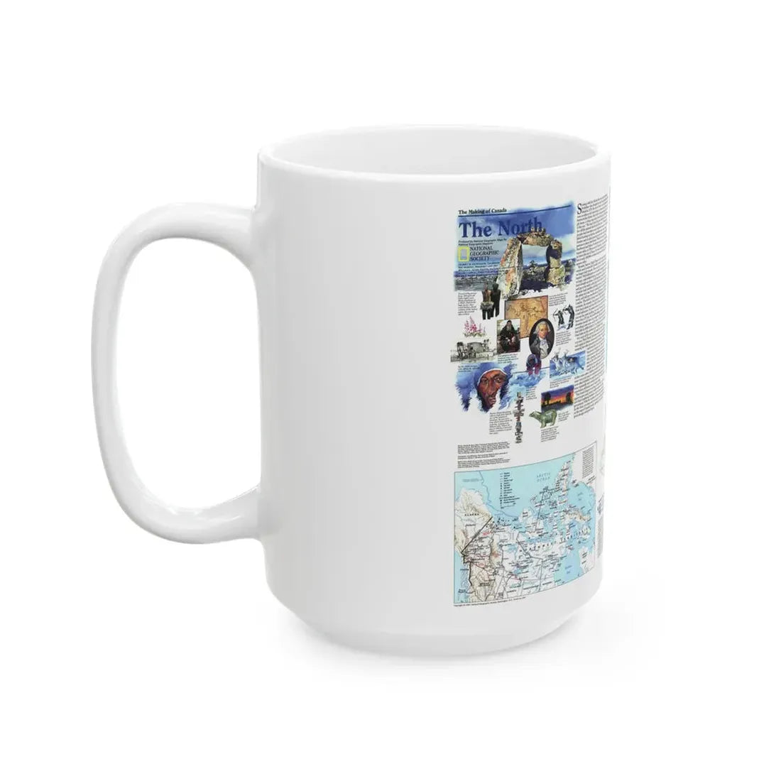 North America - The North (1997) (Map) White Coffee Mug - Go Mug Yourself