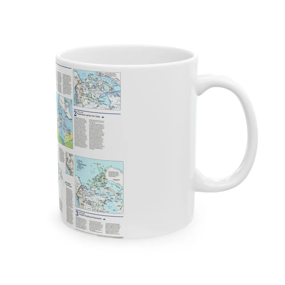 North America - The North (1997) (Map) White Coffee Mug-Go Mug Yourself