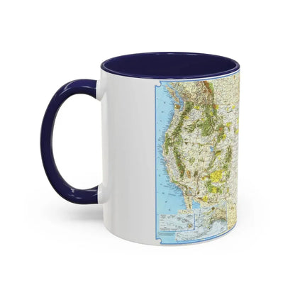 North America - Vacationlands (1966) (Map) Accent Coffee Mug - Go Mug Yourself