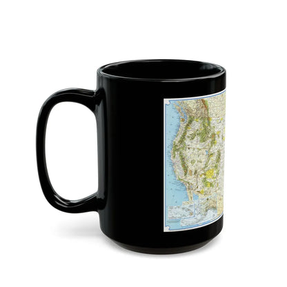 North America - Vacationlands (1966) (Map) Black Coffee Mug-Go Mug Yourself