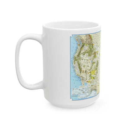 North America - Vacationlands (1966) (Map) White Coffee Mug - Go Mug Yourself
