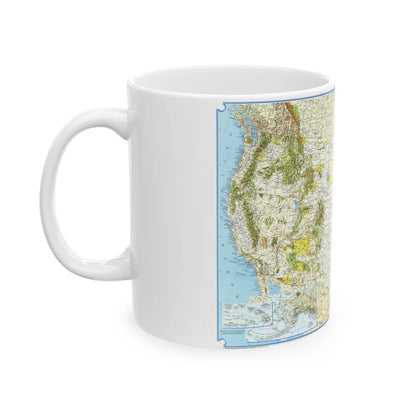 North America - Vacationlands (1966) (Map) White Coffee Mug-Go Mug Yourself